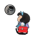 Pin metalico Mafalda 4
