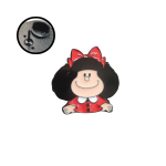 Pin metalico Mafalda